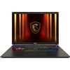 MSI Vector 16 HX AI A2XWHG-074 laptop Intel Core Ultra 7 255HX Computer portatile 40,6 cm (16) Quad HD+ 16 GB DDR5-SDRAM 512 G