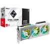 Asrock RX9060 XT Steel Legend 16GB OC, PCIe5, 16GB DDR6, HDMI, 2 DP, 3320MHz Clock, RGB Lighting, Overclocked, White