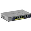 NETGEAR GS105P Non gestito Gigabit Ethernet (10/100/1000) Supporto Power over Ethernet (PoE) Montaggio da desktop/parete Grigio