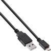 InLine Cavo Micro-USB 2.0 - cavo di ricarica rapida - USB-A ST-Micro-B ST - nero - 0 -5 m