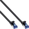 InLine Cavo patch piatto - U-FTP - Cat.6A - TPE senza alogeni - nero - 20 m