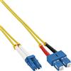 InLine Cavo duplex in fibra ottica LC-SC 9-125 - OS2 - 1m