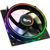 CRYORIG Crona S Universale Ventilatore 12 cm Nero 1 pz (Cryorig Crona S ARGB 120mm PWM Fan with Controller [400-1700rpm] - Blac