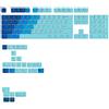 Glorious PC Gaming Race KeyCaps GPBT KeyCaps ANSI Layout US PBT Dye-Sub-Ocean (Glo-KB-Acc-Kc-Gpbt-Gr-Gn-Ocn-US)