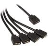 Akasa AK-CBLD04-50BK accessori di raffreddamento hardware Nero (Akasa 0.5m RGB LED Splitter & Extension Cable)