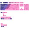 Glorious PC Gaming Race KeyCaps GPBT KeyCaps ANSI Layout US PBT Dye-Sub-Nebula (GLO-KB-ACC-KC-GPBT-GR-NEB-US)