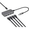 StarTech.com 5G4AC-USB-A-HUB hub di interfaccia USB 3.2 Gen 1 (3.1 Gen 1) Type-A 5000 Mbit/s Grigio