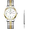 JewelryWe Orologio Elastico da Uomo Donna: Orologio da Polso Analogico con Fascia Elastica Colore Nero Regalo per Lui Lei