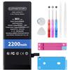 Elephantstory Batteria per iPhone SE 2022/ SE3, 2200mAh Batteria ai Polimeri di Litio ad Alta Capacità con Strumenti di Riparazione e Guida Compatibile con A2782 A2783 A2784 A2785 A2595