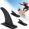 Riisoyu 3PCS Pinna Tavola da Surf, Universale Rimovibile 9 '' Pinna Tavola da Surf con Base Pinne della Tavola da Surf Rimovibile per Paddleboard Longboard Stand Up Paddleboard Kayak