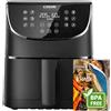 Friggitrice Ad Aria 5,7 Litri, Air Fryer, 13 Funzioni, 97% Meno Olio, 67.5% Di R