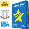 APP Bancale Carta per fotocopie A4 Golden Star Blu APP 75 gr bianco risma da 500 fogli (Pallet 240 risme)