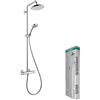 hansgrohe Croma Colonna doccia 220 1 getto con termostatico, cromo, 27185000