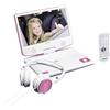 Lenco DVP-910 Portable DVD player Convertibile Nero, Rosa 22,9 cm (9)