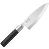 KAI Wasabi Black Deba 15,0 cm lunghezza lama - acciaio inossidabile 6A/1K6 lucidato 58 (±1) HRC - manico in polipropilene nero - coltello da cucina giapponese - Made in Japan