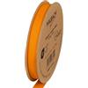 Halbach Seidenbänder Nastro in grosgrain di alta qualità, larghezza: 13 mm, lunghezza: 25 m, nastro regalo sostenibile in poliestere riciclato, ideale come nastro, colore: arancione