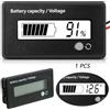Frienda Misuratore Batteria DC 12V-72V con Allarme, Indicatore Tensione e Capacità DC-PbAcido e Li-Ion (Luce Bianca)