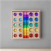 40 Pezzi Set di Cubi Arcobaleno Trasparenti Educativo per Asilo Nido, Bambini