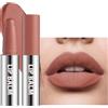 Lestpola Nude Rose - Rossetto matte, impermeabile, a lunga durata, effetto seta, cremoso, anti-trasferimento, rossetto altamente pigmentato con effetto velluto matte, trucco per donne 01