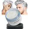 GOCBOBO Temporanea Cera Colorata per Capelli Lavabile Bianco Cera per Tinta per Capelli Uomo Donna DIY per Festa Cosplay Halloween 4,23 Oz