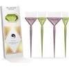 Vellen Hair Set di pennelli colorati, 4 diverse dimensioni per un'applicazione liscia, perfetti per colorare i capelli e balayage, riutilizzabili e lavabili (glitter multipli)