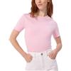 Petit Bateau Maglietta da Donna in Cotone a Maniche Corte Tinta Unita
