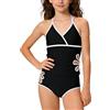 Happy Cherry Tankini alla Moda per Bambine Costume da Bagno Imbottito 2 Pezzi per Adolescenti Abbigliamento da Spiaggia Traspirante per Vacanze Mare 11-12 Anni