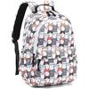 Leaper Zaino da scuola carino borsa da viaggio, Gatto grigio, L
