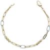 Never Say Never Bracciale da donna originale ed elegante in oro 18 carati con catene combinate, lunghezza 20,00 cm. 3,80 g di oro 18 carati., cm, Oro, Nessuna pietra preziosa