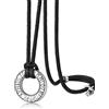 Richsteel Möbius Collana Runa Vichinga Collana Uomo Acciaio Amuleto Vichingo Corda di Cuoio Pelle Catenina Impermeabile Non Scolorisce Regalo Uomo Compleanno