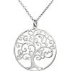 Aka Gioielli® - Collana con Ciondolo Albero della Vita in Argento 925 Rodiato, Modello Crescita, Regalo donna e ragazza