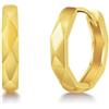 Immobird Orecchini Cerchio Uomo di oro Piccoli Cerchio Orecchini unisex per Adatto Per l'uso Quotidiano Adatti a Donna e Uomo