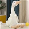 Sarah Duke Peluche a forma di oca animale, grande oca bianca, morbido e carino, per adulti e bambini (bianco, 50 cm)
