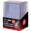 Ultra Pro Ultra-PRO 194039 Gioco Toploader 3 X 4 Super Thick 180Pt, 10 Pezzi