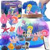 MYDOVA Mermaid illuminato terrario set di artigianato con temporizzazione telecomando e luci colorate