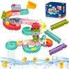 Shyllin Giochi Bagnetto, Duck, Windmill, House, Giochi da Bagno Con Ventosa, Regalo Di Compleanno Per Ragazzi E Ragazze (Binari - 62 pezzi)