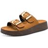 Tamaris Pantolette da donna con plantare con zeppa marrone 41 EU