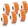BETCKEY - 6 Rotoli 11355 Etichette Colorate(Arancione) Compatibile con DYMO S0722550, 19mm x 51mm, 3000 Etichette di Ritorno Utilizzo per LabelWriter 450 4XL NON per 550 o 5XL