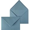 Netuno 20 buste da lettera grandi colorate blu acqua formato C5 16,2 x 22,9 cm 120g buste grandi eleganti carta colorata per partecipazioni biglietti inviti matrimonio compleanno Natale Pasqua