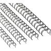 RAYSON Spirali Metallica per Rilegatura, 34 Anelli, 60-105 Fogli, Passo 3:1, 11,1 mm, 12,7 mm, 14,3 mm, 15,9 mm, Formato A4, Nero, Confezione da 96 Pezzi