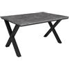 Skraut Home - Tavolo da Pranzo | Cucina, Sala da pranzo | 140 | Per 6 ospiti | Tavolo Cucina | Stile industriale | Cemento