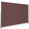 VOUNOT® Tenda Paravento Laterale, per Balcone, Esterno e Terrazzo, Riavvolgibile, Antivento, Protezione Privacy, Protezione Solare, 140 x 300 cm, Marrone Scuro