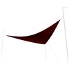 Zendea Tenda a Vela Parasole Triangolare Impermeabile 3x3x3m Bordeaux - Ideale per Creare Zone d'Ombra in Giardino, Terrazzo o Balcone - Protezione dai Raggi UV e Pioggia - Facile da Installare