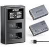 BTECH LP-E17 - Batteria da 1100 mAh, con caricatore rapido USB-C da 18 W, compatibile con Canon EOS R50, R10, R8, R100, RP, M3, M5, M6, 200D, 250D, 750D, 760D, 77D, 800D, Rebel T8i, T7i, T6i