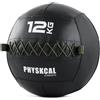PhysKcal Medicine Wall Ball, palle da slam in morbida pelle con peso per esercizi dinamici di tutto il corpo, allenamenti HIIT, costruzione di forza e resistenza, impugnatura strutturata e