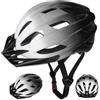 PQETBV Casco da Bici per Bambini, Casco da Ciclista con Visiera, Regolabile per 3-16 Anni Leggero Traspirante Cascos per Skateboard Pattinaggio Monopattino Sport Estermi
