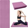 OulQinyhome Tappetino da yoga pieghevole Tappetino fitness portatile antiscivolo in TPE Tappetino da yoga da viaggio Tappetino sportivo per pilates,ginnastica,allenamento e viaggio,183 x 61 x 0,5 cm (Viola)