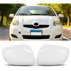 TTCR-II 2PCS Compatibile con Copertura Specchietti Toyota Yaris 2 2006-2011 | Sinistra + Destra Calotte Specchietto Yaris II Tappi Specchietti Compatibile con Toyota Calotte Degli Specchietto-Bianco