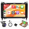 Rimoody 6G+128G 8 Core Android Autoradio per Mercedes Benz Class A W169 Class B W245 W639 Vito W639 Viano W906 Sprinter Wireless Carplay Android Auto Mirror Link Bluetooth FM/RDS/DSP/SWC WiFi GPS [9 Pollici]