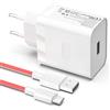 shefor 100W Caricabatterie USB C per Oppo Find X9 X8 X8 Pro X7 X7 Ultra X6 X5 X3 X2 Reno 15 14 13 12 11 10 9 Compatibile con OnePlus SuperVooc Ricarica rapida con cavo di ricarica USB-C da 8 A (1 m)